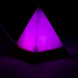 Preview: Mini Mood Salzlampe Pyramide weiß USB+LED