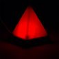 Preview: Mini Mood Salzlampe Pyramide weiß USB+LED