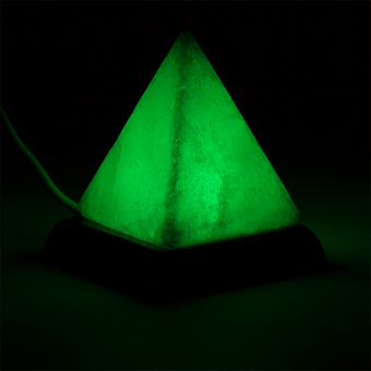 Mini Mood Salzlampe Pyramide weiß USB+LED