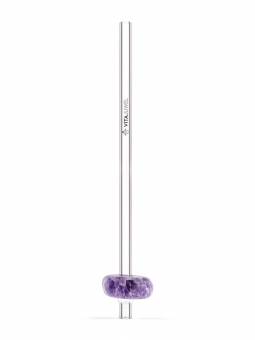 Glasstrohhalm Crystal Straw - Amethyst